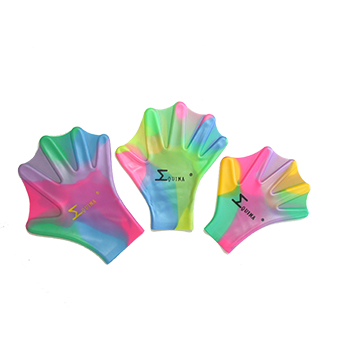 Plaquettes de natation et gants palmés