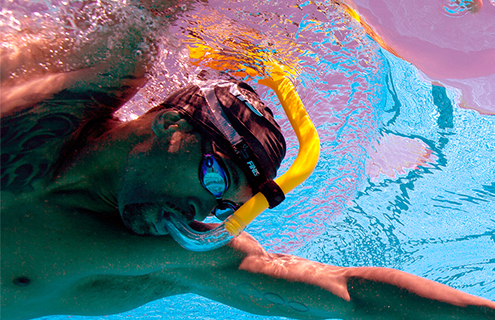 Tuba frontal Junior Finis, Équipement pour nageur, Tubas plongée natation
